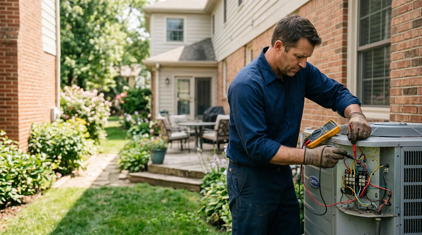 HVAC technician working near Yucca Valley, CA